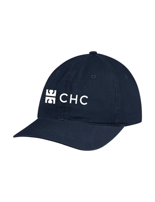 Garment Washed Unstructured Twill Navy Cap w/CHC Logo