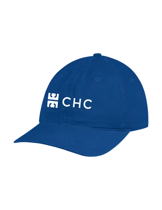 Garment Washed Unstructured Twill Royal Cap w/CHC Logo