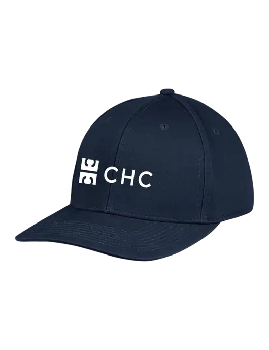 Premium Modern Structured Twill Navy Snapback Cap w/CHC Logo