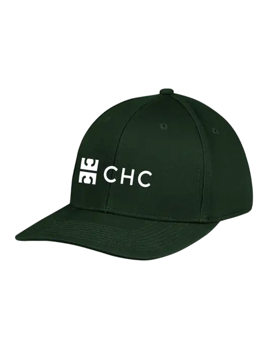 Premium Modern Structured Twill Dark Green Snapback Cap w/CHC Logo