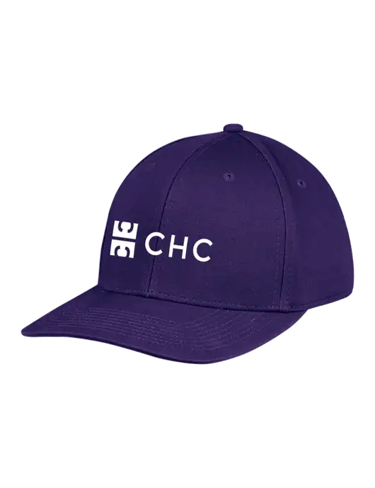 Premium Modern Structured Twill Purple Snapback Cap w/CHC Logo