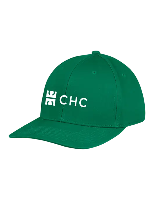 Premium Modern Structured Twill Kelly Green Snapback Cap w/CHC Logo