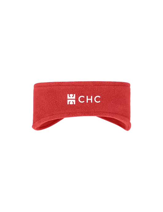 Red Stretch Fleece Headband w/CHC Logo