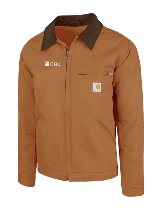 Carhartt Brown Duck Detroit Jacket w/CHC Logo