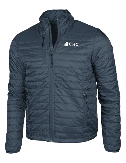 Navy Puffy Packable Jacket w/CHC Logo