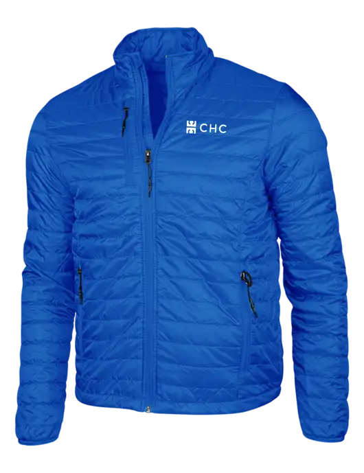 Dark Royal Blue Puffy Packable Jacket w/CHC Logo