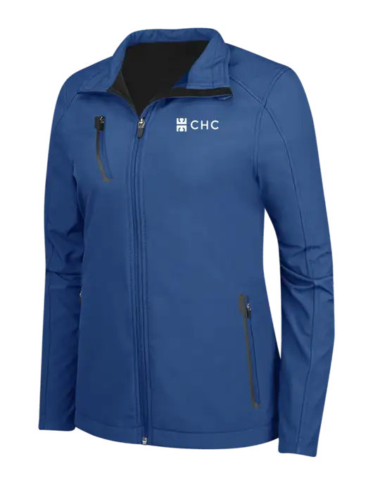 Dark Royal Womens Welded Softshell Jacket w/CHC Logo