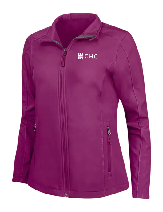 Dark Fuchsia Womens Core Soft Shell Jacket w/CHC Logo