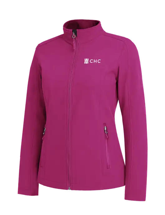 Dark Fuchsia Womens Core Soft Shell Jacket w/CHC Logo