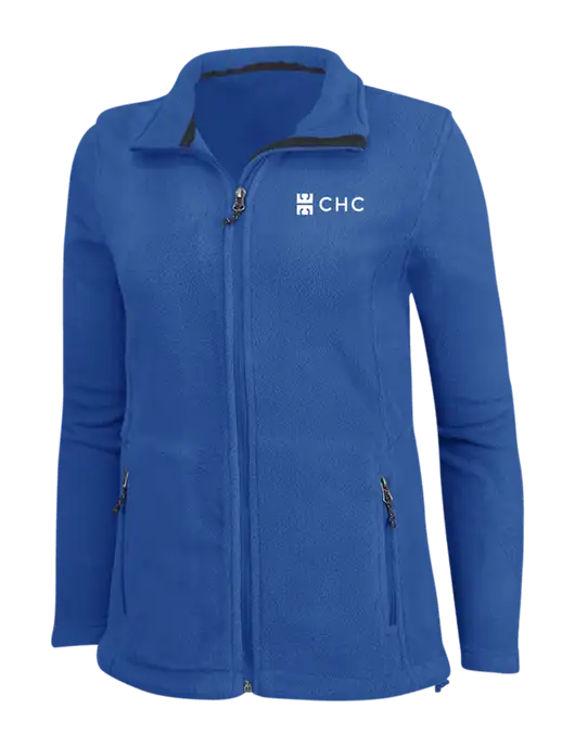 Womens Dark Royal Fleece Jacket w/CHC Logo