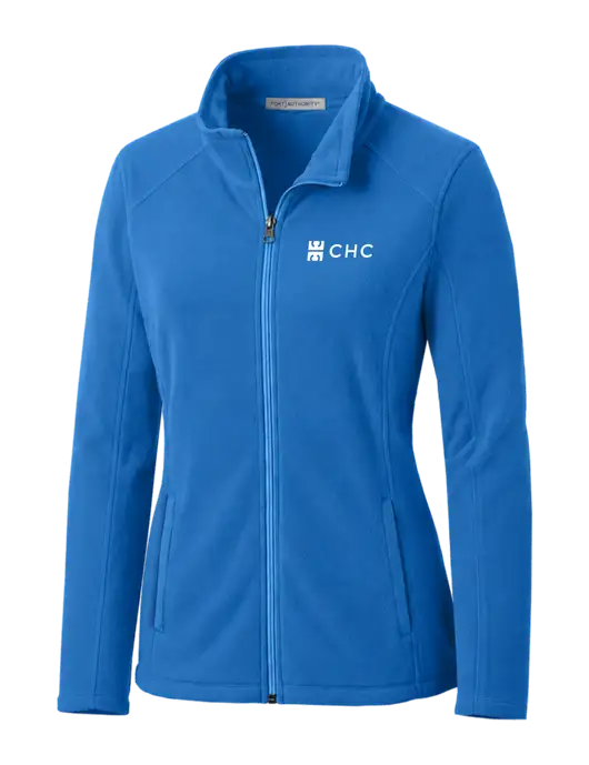 Light Royal Womens Microfleece Jacket w/CHC Logo