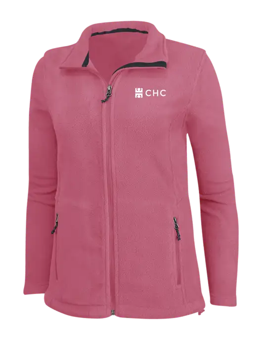 Womens Pink Fleece Jacket w/CHC Logo