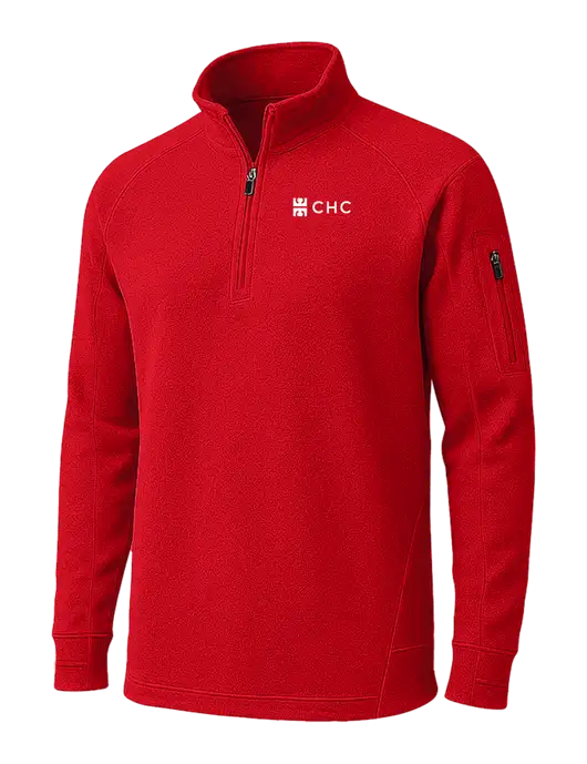 True Red Tech Fleece 1/4 Zip Pullover w/CHC Logo