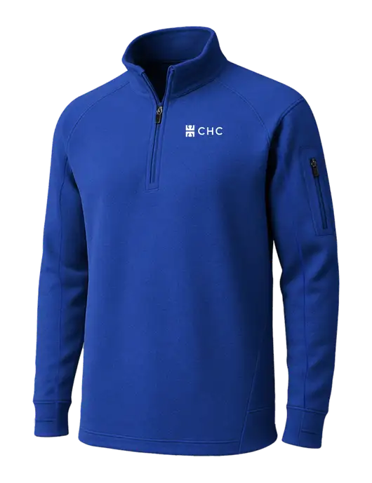 True Royal Tech Fleece 1/4 Zip Pullover w/CHC Logo