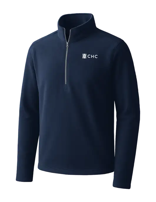 Navy Microfleece 1/2 Zip Pullover w/CHC Logo