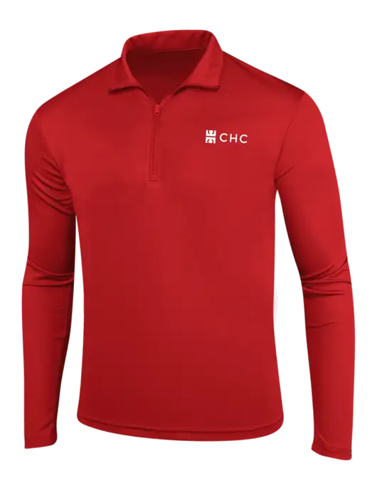 Red PosiCharge Competitor 1/4 Zip Pullover w/CHC Logo