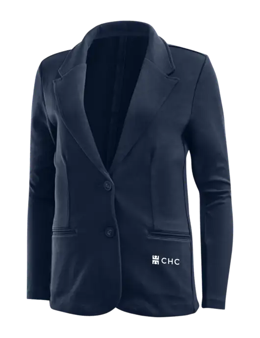 Deep Navy Womens Knit Blazer w/CHC Logo