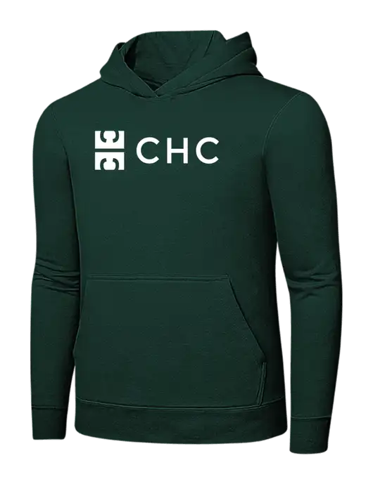 Dark Green 7.8 oz Ring Spun Hooded Sweatshirt w/CHC Logo