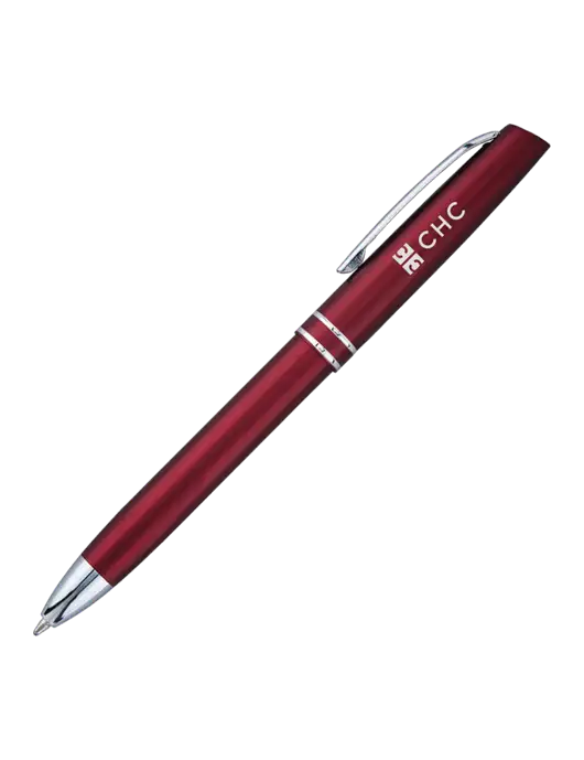 Maroon Anguilla Black Ink Pen w/CHC Logo