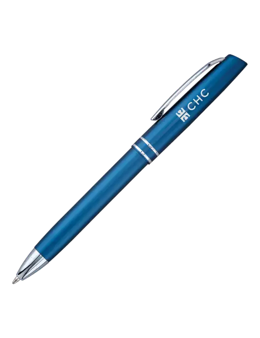 Blue Anguilla Black Ink Pen w/CHC Logo