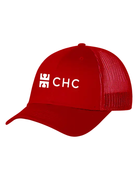 Red Mesh Trucker Cap Snap Back w/CHC Logo