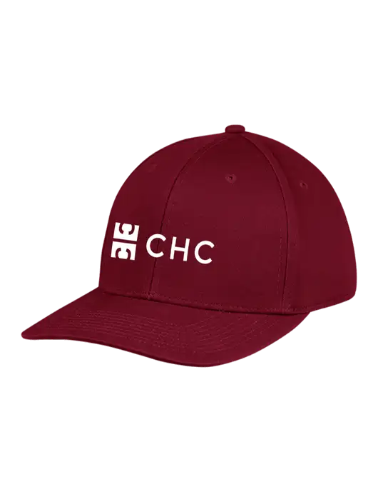 Premium Modern Structured Twill Maroon Snapback Cap w/CHC Logo