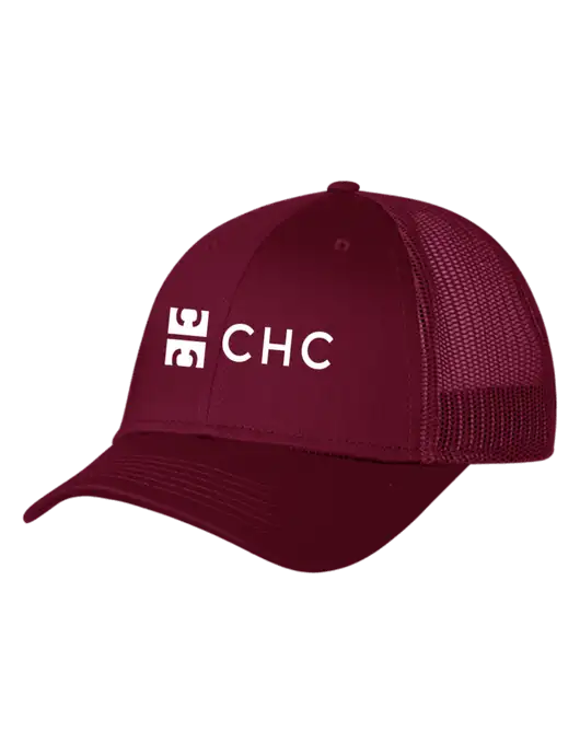Maroon Mesh Trucker Cap Snap Back w/CHC Logo