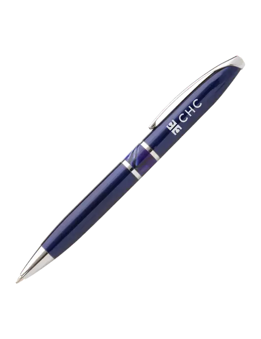 Illusion Navy Pen - Black Ink w/CHC Logo