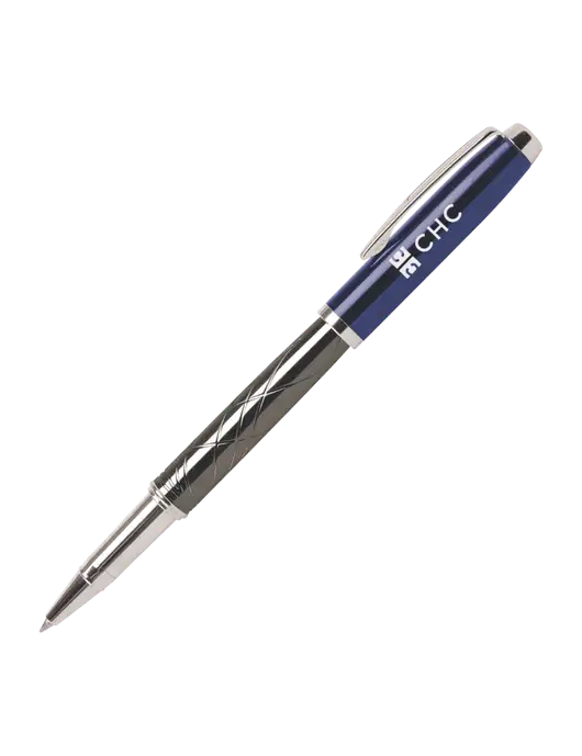 Modernist Blue Rollerball Pen - Black Ink w/CHC Logo