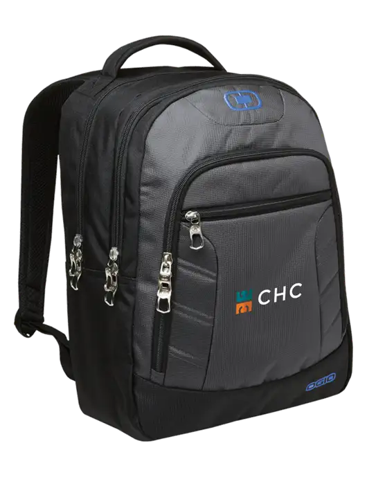OGIO Dark Grey/Royal Blue Colton Laptop Backpack  w/CHC Logo