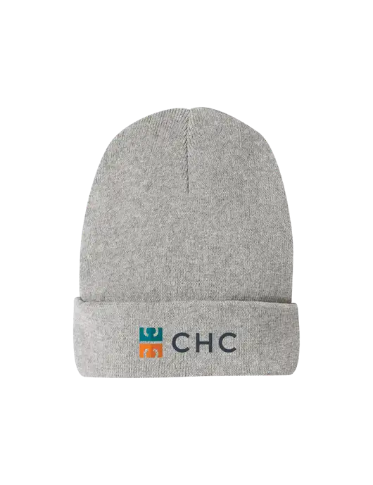Recycled Light Heather Grey Beanie w/CHC Logo
