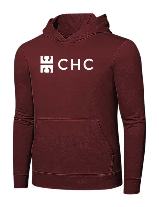 Maroon 7.8 oz Ring Spun Hooded Sweatshirt w/CHC Logo
