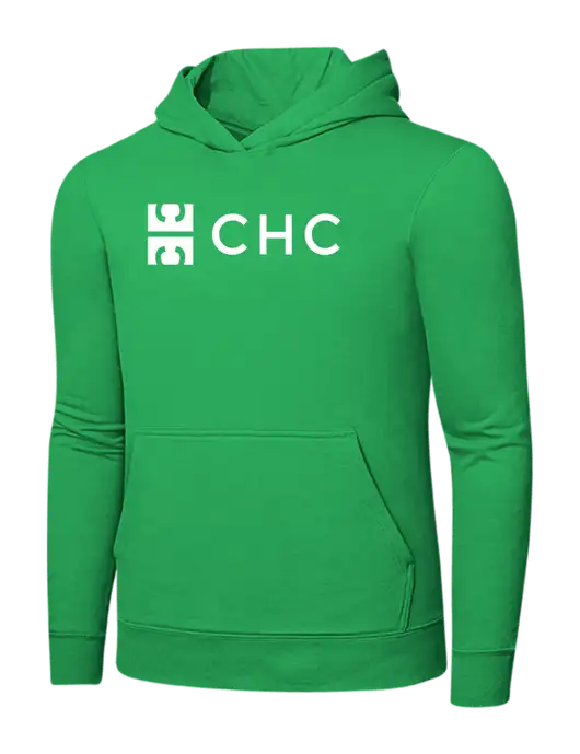 Light Kelly Green 7.8 oz Ring Spun Hooded Sweatshirt w/CHC Logo