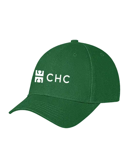 Kelly Green Structured Soft Snap Closure Hook & Loop Cap w/CHC Logo