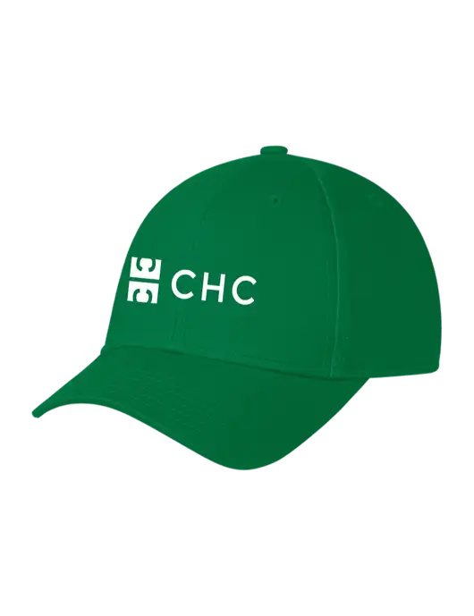 Kelly Green Structured Cap Hook & Loop w/CHC Logo