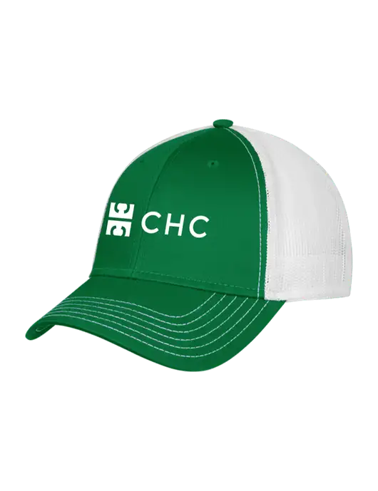Kelly & White Mesh Trucker Cap Snap Back w/CHC Logo