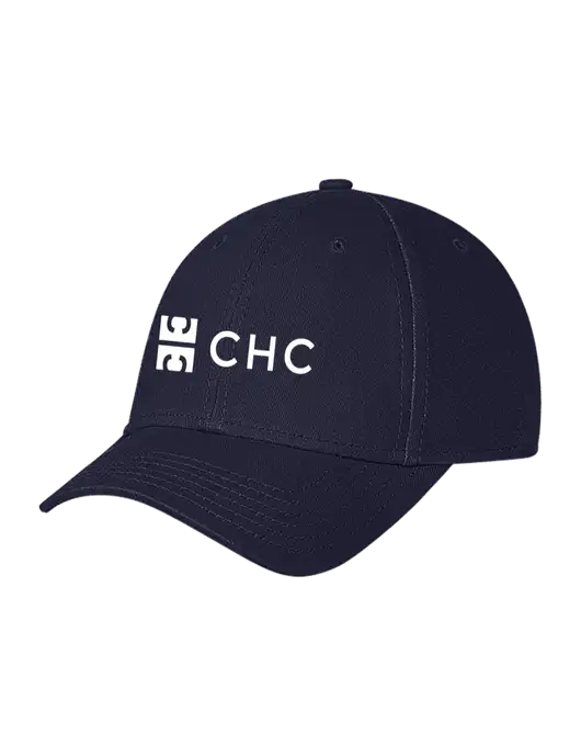 Navy Structured Soft Snap Closure Hook & Loop Cap w/CHC Logo