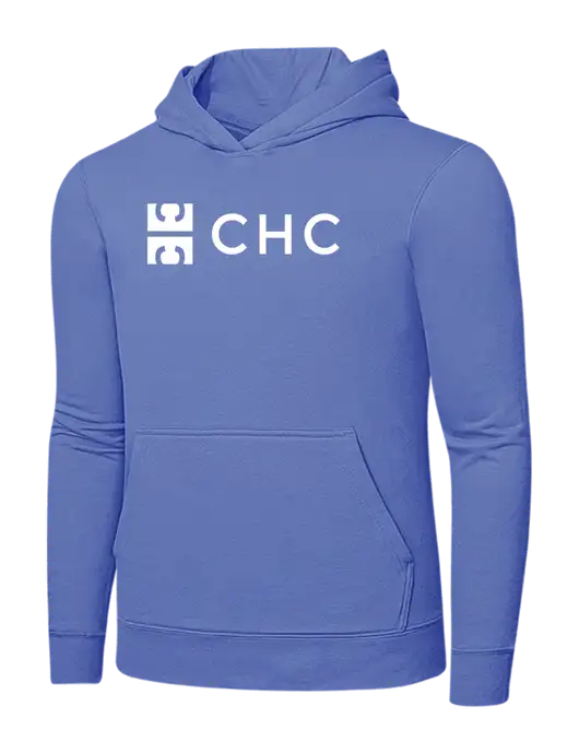 Carolina Blue 7.8 oz Ring Spun Hooded Sweatshirt w/CHC Logo