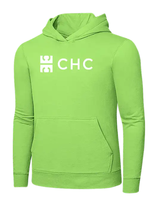 Light Green 7.8. oz Ring Spun Hooded Sweatshirt w/CHC Logo
