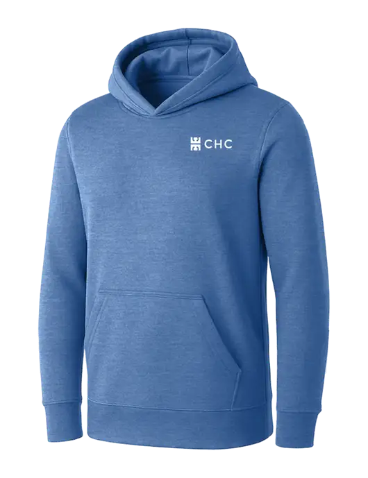 Womens Royal Heather Core Fleece Pullover Hooded Sweatshirt w/CHC Logo