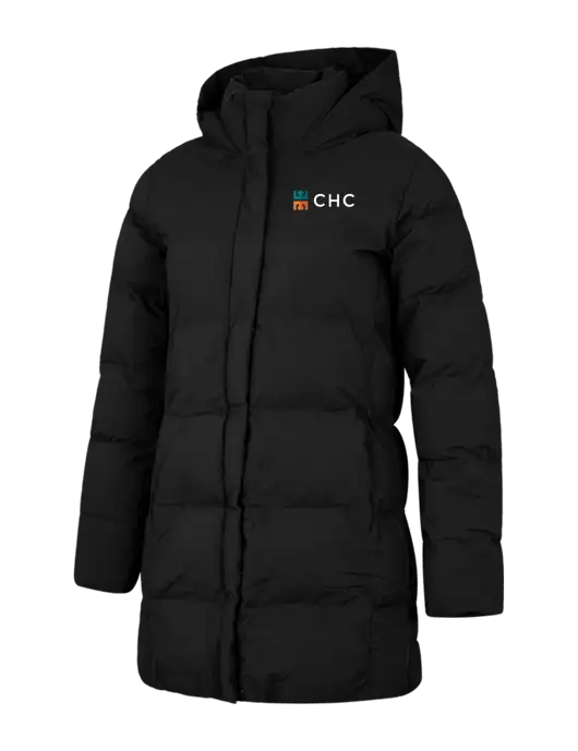 Mercer+Mettle Womens Deep Black Puffy Parka  w/CHC Logo