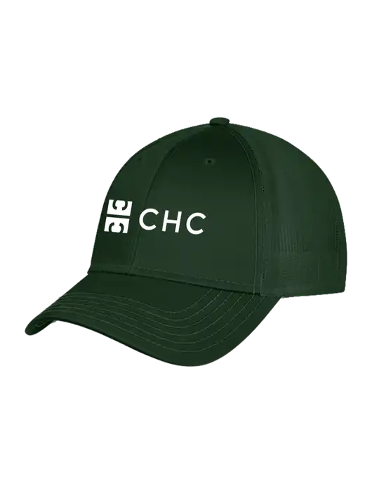 Dark Green Mesh Trucker Cap Snap Back w/CHC Logo