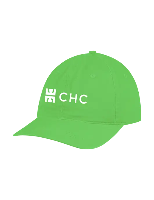 Garment Washed Unstructured Twill Light Green Cap w/CHC Logo