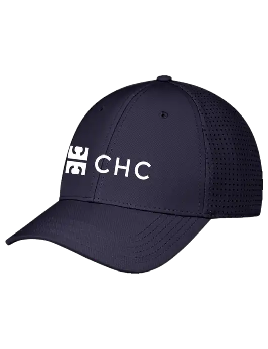Navy Performance Stretchable Cap Hook & Loop w/CHC Logo