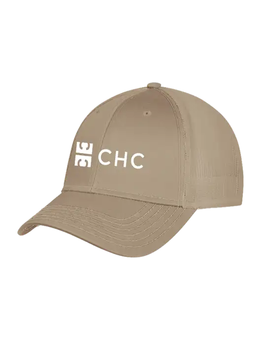 Khaki Mesh Trucker Cap Snap Back w/CHC Logo
