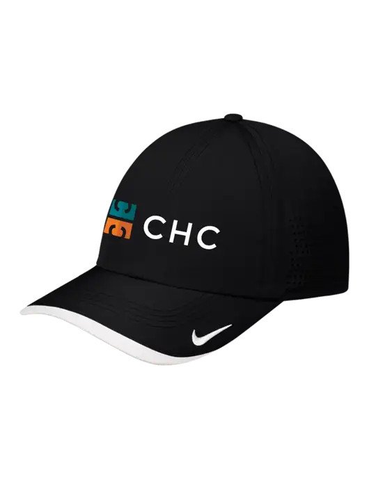 Nike Black/White Dri-FIT Perforated Performance Cap w/CHC Logo