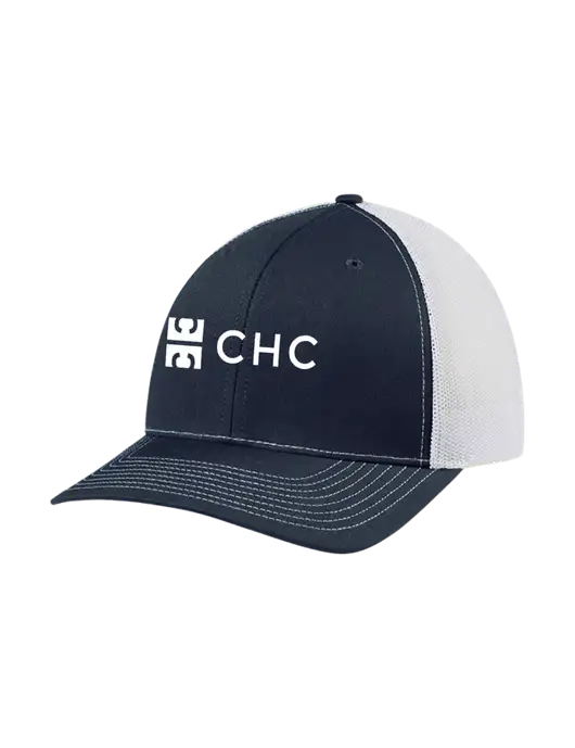 Richardson Adjustable Snapback Original 112 Trucker Cap Navy w/White Mesh w/CHC Logo