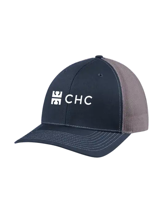 Richardson Adjustable Snapback Original 112 Trucker Cap Navy w/Charcoal Mesh w/CHC Logo