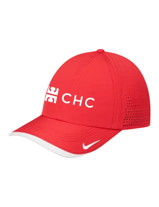 Nike Red/White Dri-FIT Perforated Performance Cap w/CHC Logo