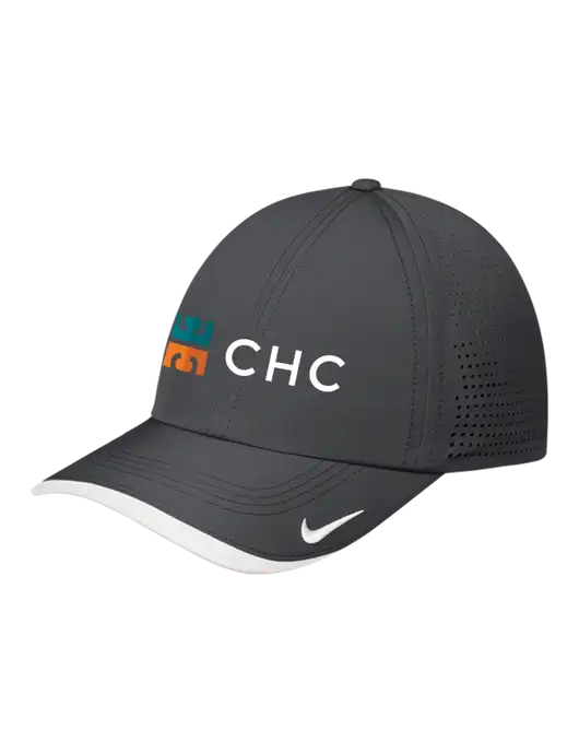 Nike Dark Grey/White Dri-FIT Perforated Performance Cap w/CHC Logo